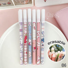 Load image into Gallery viewer, 0.5mm Cute Cartoon Design Erasable Pen Students Blue Black Gel Pens Kids Learning Stationery Office Supplies
