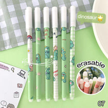 Load image into Gallery viewer, 0.5mm Cute Cartoon Design Erasable Pen Students Blue Black Gel Pens Kids Learning Stationery Office Supplies
