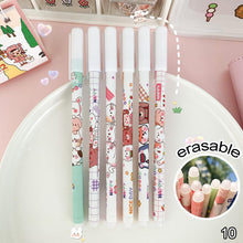 Load image into Gallery viewer, 0.5mm Cute Cartoon Design Erasable Pen Students Blue Black Gel Pens Kids Learning Stationery Office Supplies
