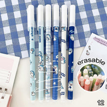 Load image into Gallery viewer, 0.5mm Cute Cartoon Design Erasable Pen Students Blue Black Gel Pens Kids Learning Stationery Office Supplies
