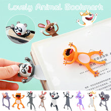 Load image into Gallery viewer, 3D Stereo Bookmark Wacky Bookmark for More Fun Reading 3D Stereo Cartoon Lovely Animal Bookmark Wacky Bookmark Office School Supplies

