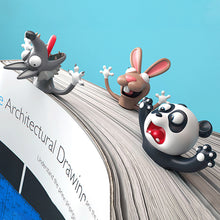 Load image into Gallery viewer, 3D Stereo Bookmark Wacky Bookmark for More Fun Reading 3D Stereo Cartoon Lovely Animal Bookmark Wacky Bookmark Office School Supplies
