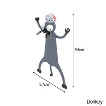 Load image into Gallery viewer, 3D Stereo Bookmark Wacky Bookmark for More Fun Reading 3D Stereo Cartoon Lovely Animal Bookmark Wacky Bookmark Office School Supplies
