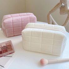 Load image into Gallery viewer, Large Capacity Plush Cosmetic Storage Bag Women Makeup Organizer Handbag Stationery Bag Pencil Case Pencilcase Pen Box Supplies
