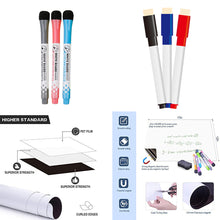 Load image into Gallery viewer, A4/A3 Magnetic Dry Erase Board Fridge Markers WhiteBoard Sheet,Home Kitchen Erasable Flexible Refrigerator Magnet Memo Grocery List
