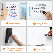Load image into Gallery viewer, A4/A3 Magnetic Dry Erase Board Fridge Markers WhiteBoard Sheet,Home Kitchen Erasable Flexible Refrigerator Magnet Memo Grocery List
