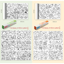Load image into Gallery viewer, 30x300cm Long Picture Scroll Children Graffiti Scroll Kindergarten Baby Canvas Not Dirty Wall Can Be Pasted Wall Painting Paper
