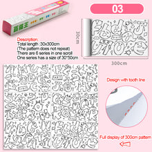 Load image into Gallery viewer, 30x300cm Long Picture Scroll Children Graffiti Scroll Kindergarten Baby Canvas Not Dirty Wall Can Be Pasted Wall Painting Paper
