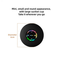 Load image into Gallery viewer, Mini Bluetooth Speaker Waterproof Bathroom Audio Wireless Shower Speakers RGB Light for Phone Soundbar Hand Free Car Loudspeaker
