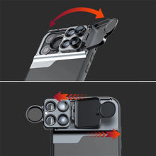 Load image into Gallery viewer, 5 in 1 Phone Lens Kit 20X Super Macro Telephoto Lens for iPhone 14 pro max 14 Plus Portable CPL Fisheye Telephoto Lens Accessory
