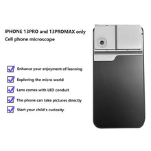 Load image into Gallery viewer, 400X Microscope Phone Lens Case Kit for iphone 12 Pro MAX 11 pro max Bulit-in Light Lens Tinyscope Kit Tipscope

