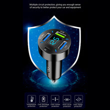 Load image into Gallery viewer, 4 Ports USB Car Charger Fast Charging PD Quick Charge 3.0 USB C Car Phone Charger Adapter For iPhone 13 12 Xiaomi Samsung
