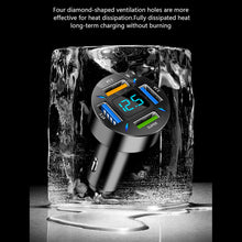 Load image into Gallery viewer, 4 Ports USB Car Charger Fast Charging PD Quick Charge 3.0 USB C Car Phone Charger Adapter For iPhone 13 12 Xiaomi Samsung
