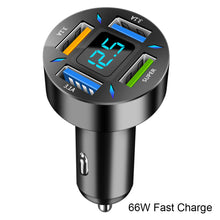 Load image into Gallery viewer, 4 Ports USB Car Charger Fast Charging PD Quick Charge 3.0 USB C Car Phone Charger Adapter For iPhone 13 12 Xiaomi Samsung
