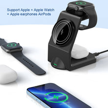 Load image into Gallery viewer, Wireless Charging Three-in-one Fast Charging 15w Suitable For Watch Headphones Apple Mobile Phone Digital Magnetic Wireless Charger
