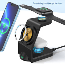 Load image into Gallery viewer, Wireless Charging Three-in-one Fast Charging 15w Suitable For Watch Headphones Apple Mobile Phone Digital Magnetic Wireless Charger

