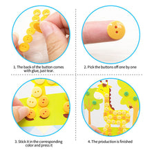 Load image into Gallery viewer, 1Set Children DIY Button Stickers Toys Handmade Button Painting Drawing Craft Kits Kids Early Educational Toy
