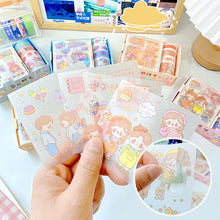 Load image into Gallery viewer, 4/5Rolls 4/9Pcs Cute Cartoon Washi Tape Scrapbooking Creative Japanese Kawaii Masking Journal Tape DIY Scrapbooking Diary Tape Sticker
