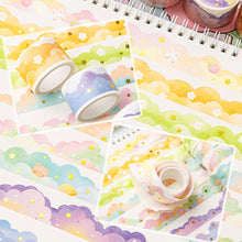 Load image into Gallery viewer, Cute Kawaii Cloud Theme Washi Tape Decorative Tapes For Arts Diy Crafts Journals Planners Scrapbooking Wrapping

