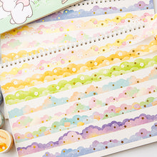 Load image into Gallery viewer, Cute Kawaii Cloud Theme Washi Tape Decorative Tapes For Arts Diy Crafts Journals Planners Scrapbooking Wrapping
