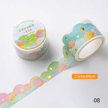 Load image into Gallery viewer, Cute Kawaii Cloud Theme Washi Tape Decorative Tapes For Arts Diy Crafts Journals Planners Scrapbooking Wrapping
