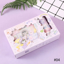 Load image into Gallery viewer, 4Rolls 12Pcs Cute Cartoon Washi Tape Scrapbooking Creative Japanese Kawaii Masking Journal Tape DIY Scrapbooking Diary Tape Sticker
