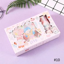 Load image into Gallery viewer, 4Rolls 12Pcs Cute Cartoon Washi Tape Scrapbooking Creative Japanese Kawaii Masking Journal Tape DIY Scrapbooking Diary Tape Sticker
