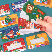 Load image into Gallery viewer, 20Pcs Christmas Reward Scratch Card Film Coated Stickers Scratch Off Labels Xmas Stickers DIY Children's Redemption Vouchers
