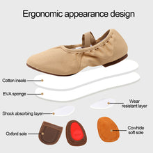 Load image into Gallery viewer, Girls Ballet Shoes Kids Dance Slippers Professional Cowhide Soft Sole Ballet Dance Girls Female Ballet Yoga Gym Dance Shoes

