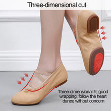 Load image into Gallery viewer, Girls Ballet Shoes Kids Dance Slippers Professional Cowhide Soft Sole Ballet Dance Girls Female Ballet Yoga Gym Dance Shoes
