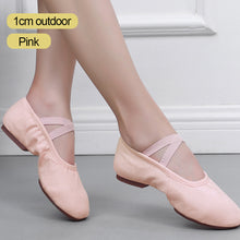 Load image into Gallery viewer, Girls Ballet Shoes Kids Dance Slippers Professional Cowhide Soft Sole Ballet Dance Girls Female Ballet Yoga Gym Dance Shoes
