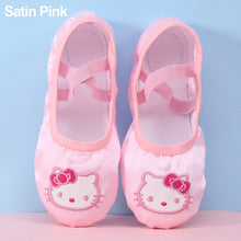 Load image into Gallery viewer, Girls Cartoon Ballet Shoes Kids Dance Slippers Professional Soft Sole Ballet Dance Girls Female Ballet Yoga Gym Dance Shoes
