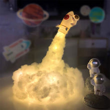 Load image into Gallery viewer, DIY Rocket Lamp LED Astronaut Night With USB Rechargeable Kids Home Decoration Night Light Creative Kids Gift
