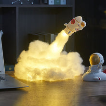 Load image into Gallery viewer, DIY Rocket Lamp LED Astronaut Night With USB Rechargeable Kids Home Decoration Night Light Creative Kids Gift
