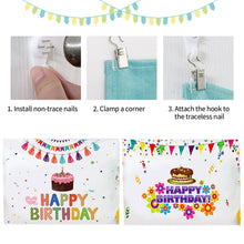 Load image into Gallery viewer, Ins Hanging Cloth Party Background Happy Birthday Tapestry Decor Cloth Children Room Wall Cute Tapestry Home Decor Photo Props 100*70cm
