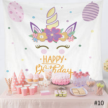 Load image into Gallery viewer, Ins Hanging Cloth Party Background Happy Birthday Tapestry Decor Cloth Children Room Wall Cute Tapestry Home Decor Photo Props 95*75cm
