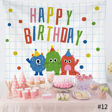 Load image into Gallery viewer, Ins Hanging Cloth Party Background Happy Birthday Tapestry Decor Cloth Children Room Wall Cute Tapestry Home Decor Photo Props 95*75cm
