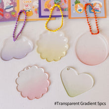 Load image into Gallery viewer, Cute Guka Sticker Gradient Glitter DIY Keychain Transparent Acrylic Decoration Pendant Keychain Badge Kawaii Stationery Accessories
