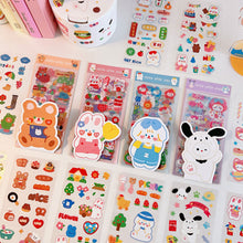 Load image into Gallery viewer, Korean Style Personality Hand Account Cute Cartoon Laser Waterproof Stickers Guka DIY Material Girls Children's Toys Kawaii Gift
