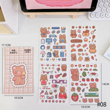 Load image into Gallery viewer, Korean Style Personality Hand Account Cute Cartoon Laser Waterproof Stickers Guka DIY Material Girls Children's Toys Kawaii Gift
