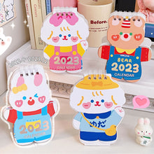 Load image into Gallery viewer, 2022 Kawaii Desk Calendar Creative Mini Calendar Cute Cartoon Desktop Ornaments Animal Daily Schedule Table Planner Yearly Agenda Organizer Decor
