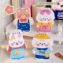 Load image into Gallery viewer, 2022 Kawaii Desk Calendar Creative Mini Calendar Cute Cartoon Desktop Ornaments Animal Daily Schedule Table Planner Yearly Agenda Organizer Decor
