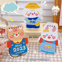 Load image into Gallery viewer, 2022 Kawaii Desk Calendar Creative Mini Calendar Cute Cartoon Desktop Ornaments Animal Daily Schedule Table Planner Yearly Agenda Organizer Decor

