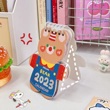 Load image into Gallery viewer, 2022 Kawaii Desk Calendar Creative Mini Calendar Cute Cartoon Desktop Ornaments Animal Daily Schedule Table Planner Yearly Agenda Organizer Decor
