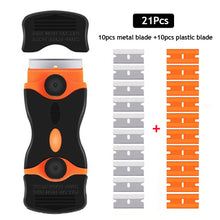 Load image into Gallery viewer, Double-Sided Scraper Car Window Blade Knife Cleaner Ceramic Glass Sticker Glue Cleaner Remover Automotive Film Ceramic Tool
