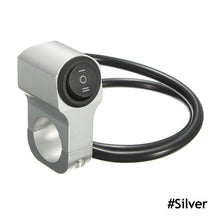 Load image into Gallery viewer, 7/8in Aluminum Alloy Motorcycle Handlebar Headlight ON/OFF Switch Light Button Waterproof Fog Spotlight Switch for Scooter ATV
