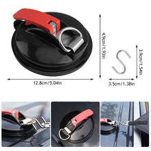 Load image into Gallery viewer, 4Pcs Universal Car Suction Cup Anchor Securing Hook Tie Down Camping Tarp As Car Side Awning Pool Tarps Tents Camping Gadgets
