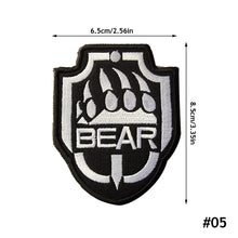 Load image into Gallery viewer, 3D Embroidered Patches Military Patch 3D Hook Loop Stickers military tactics Armband for Backpacks Bags Clothing Decoration Army badge
