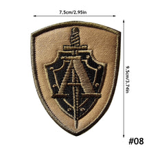 Load image into Gallery viewer, 3D Embroidered Patches Military Patch 3D Hook Loop Stickers military tactics Armband for Backpacks Bags Clothing Decoration Army badge
