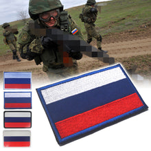Load image into Gallery viewer, Russian Flag Embroidery Patches Army Military Skull Patches Tactical Emblem Appliques Russia Soldier Embroidery Badges

